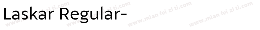 Laskar Regular字体转换